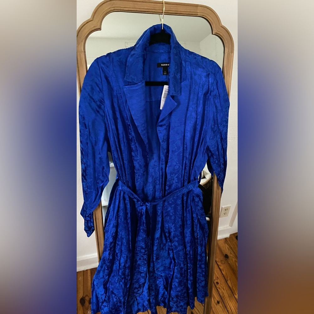 NWT Torrid Jacquard Trench Coat